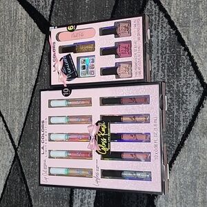 LIMITED EDITION L.A COLORS LIP OIL & LIP GLOSS MANICURE BUNDLE